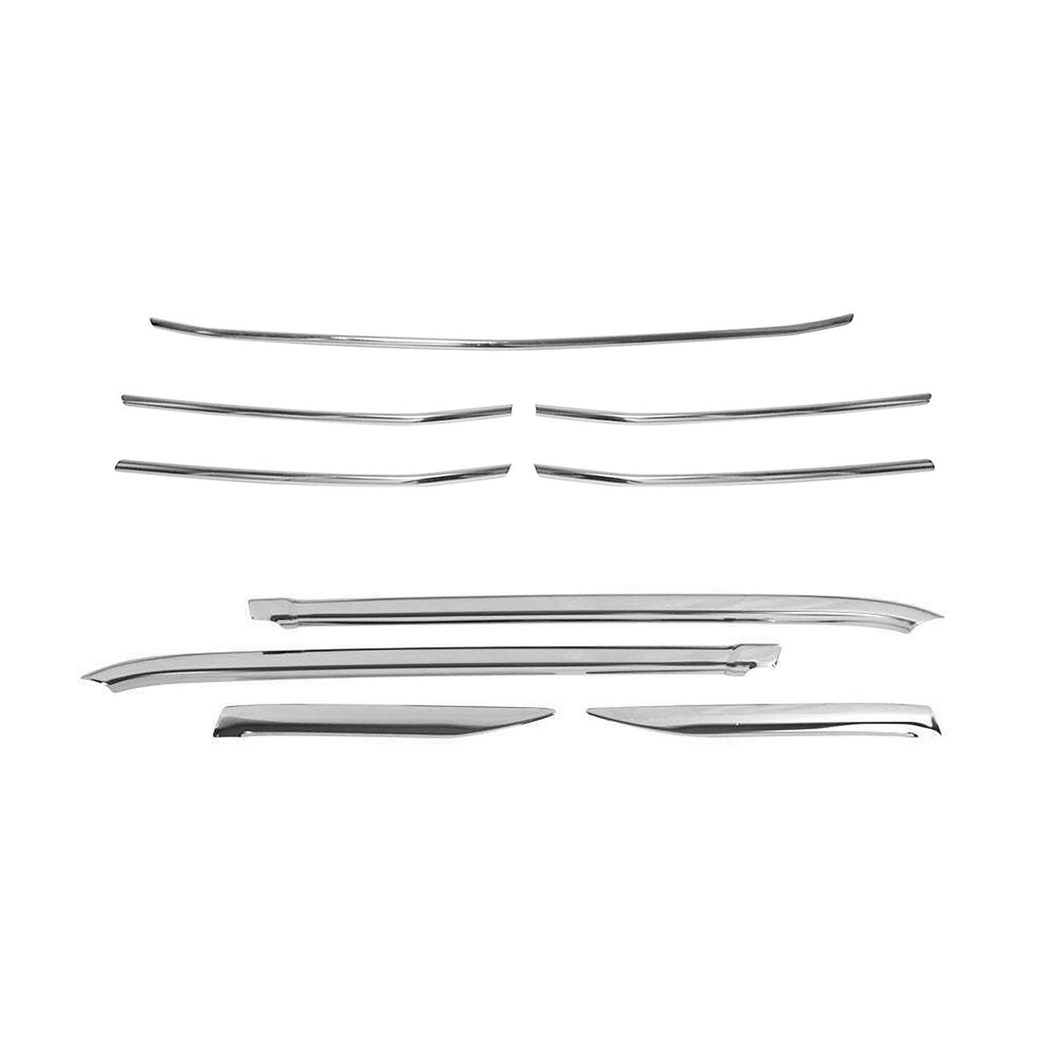 2019-2025 Mercedes Sprinter W907 910 Front Grill Trim Window Frame Trim Set Stainless Steel