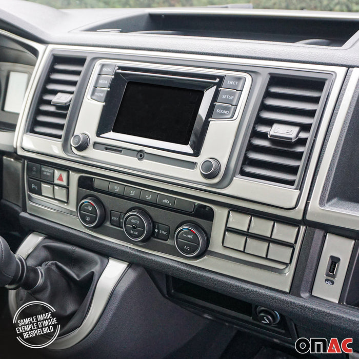 Aluminium Look Dashboard Console Trim Kit for Ford Transit 2015-2020 29 Pcs