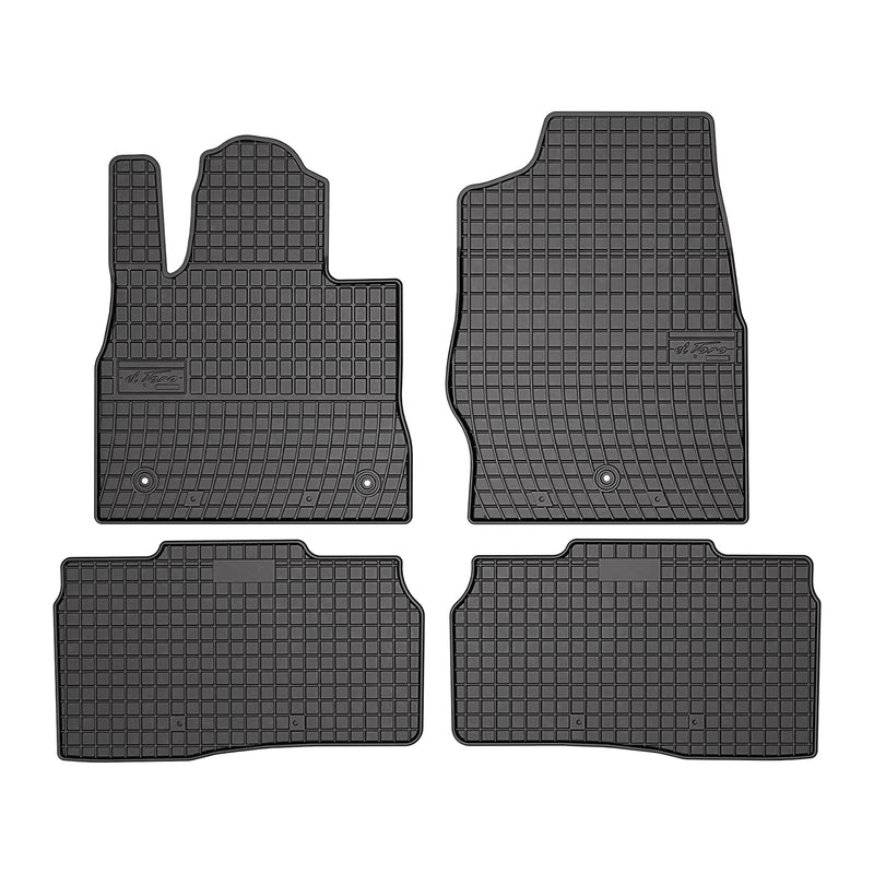 2020-2024 Ford Explorer Floor Mats Liners Full Set All Weather Rubber Black