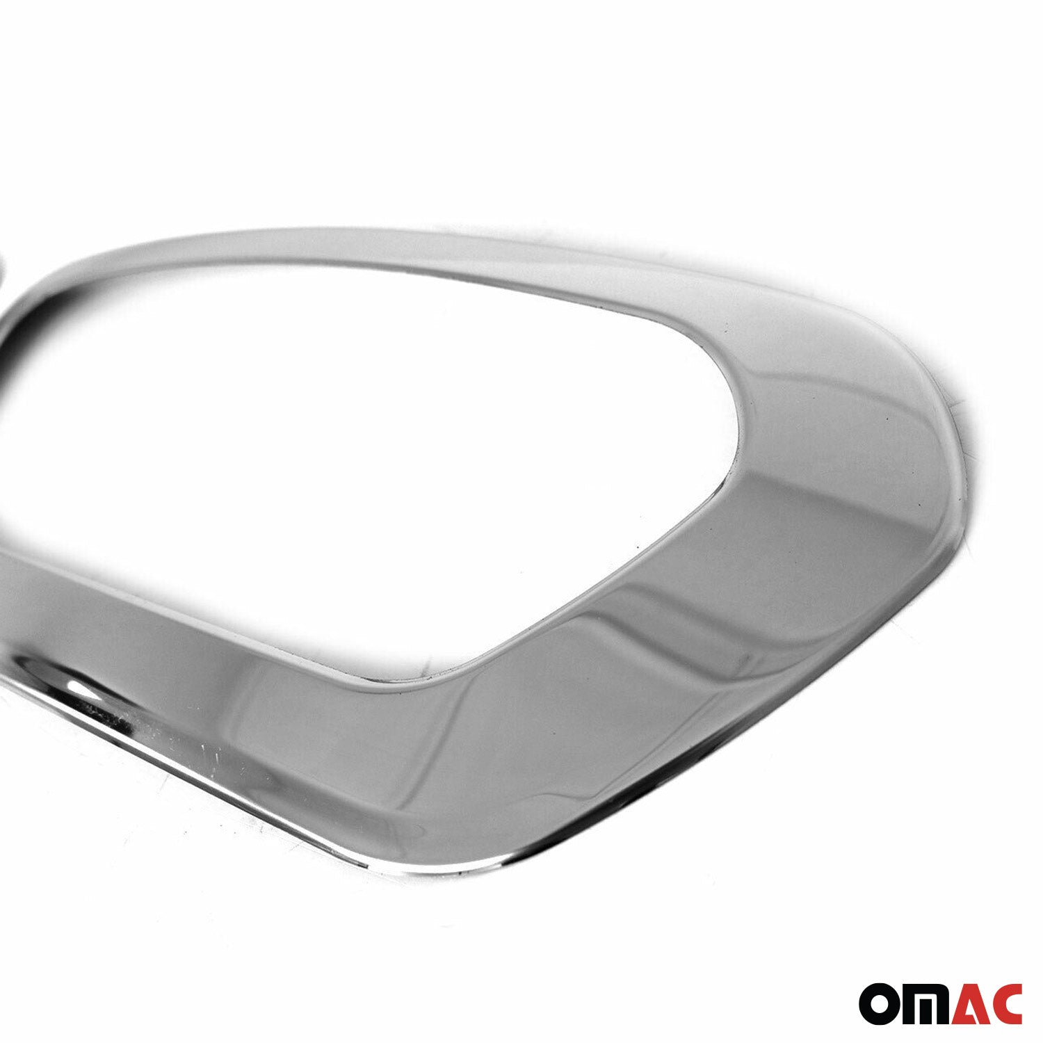 2021-2025 Ford Transit Fog Light Lamp Bezel Cover Stainless Steel Silver 2 Pcs