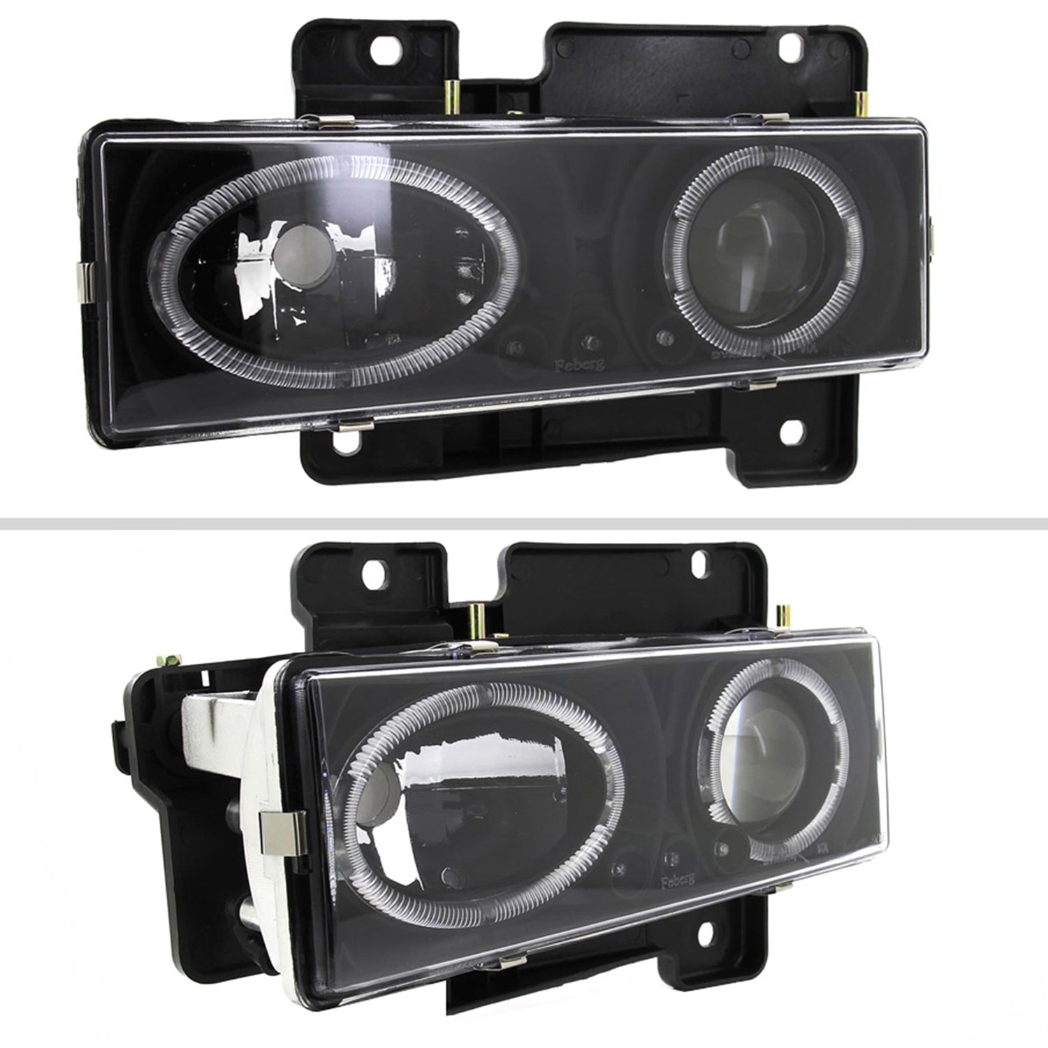 1988-1999 Chevy C/K C10/Blazer/Tahoe/Sierra/Silverado Dual Halo Headlights