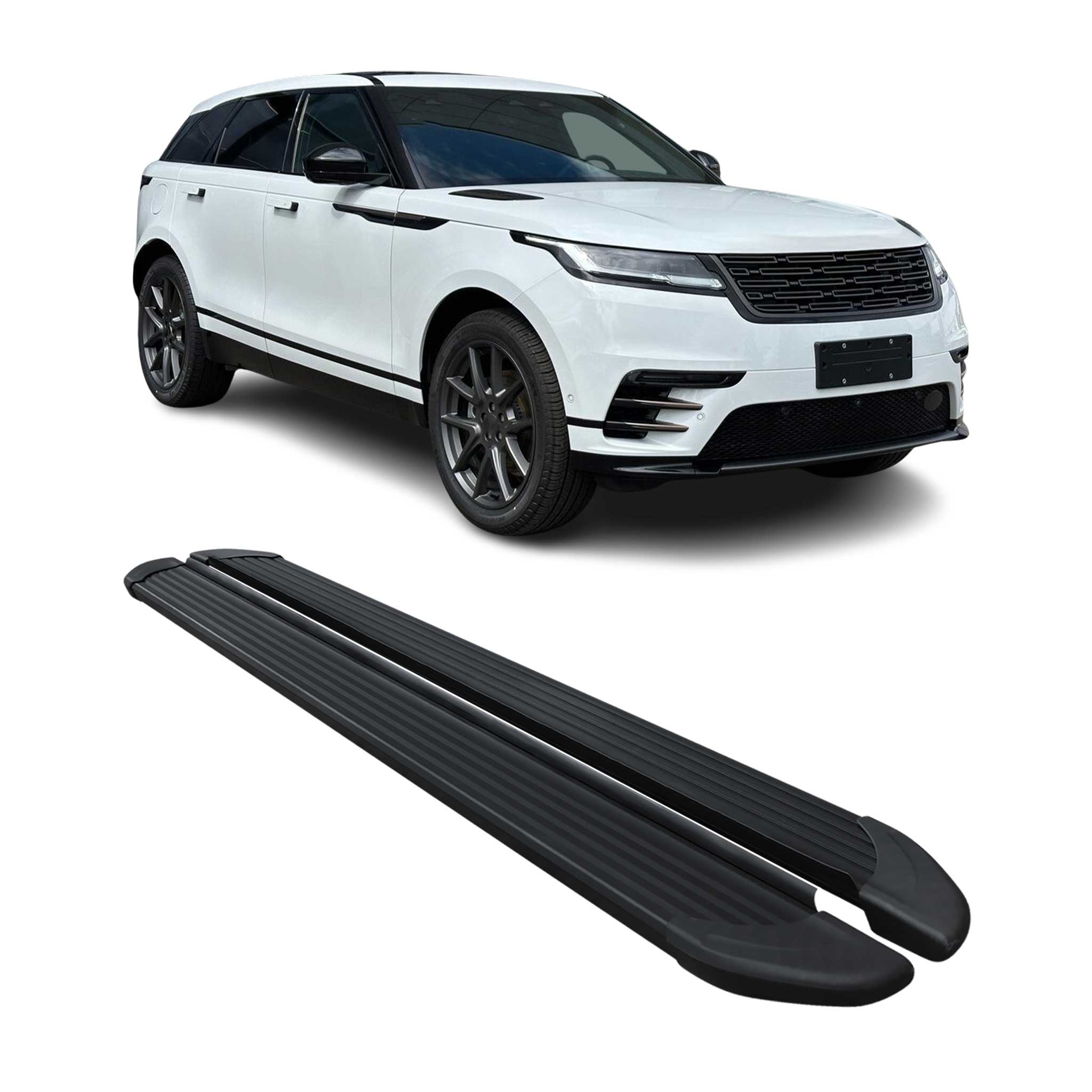 2018-2026 Land Rover Range Rover Velar Running Boards Side Steps Black