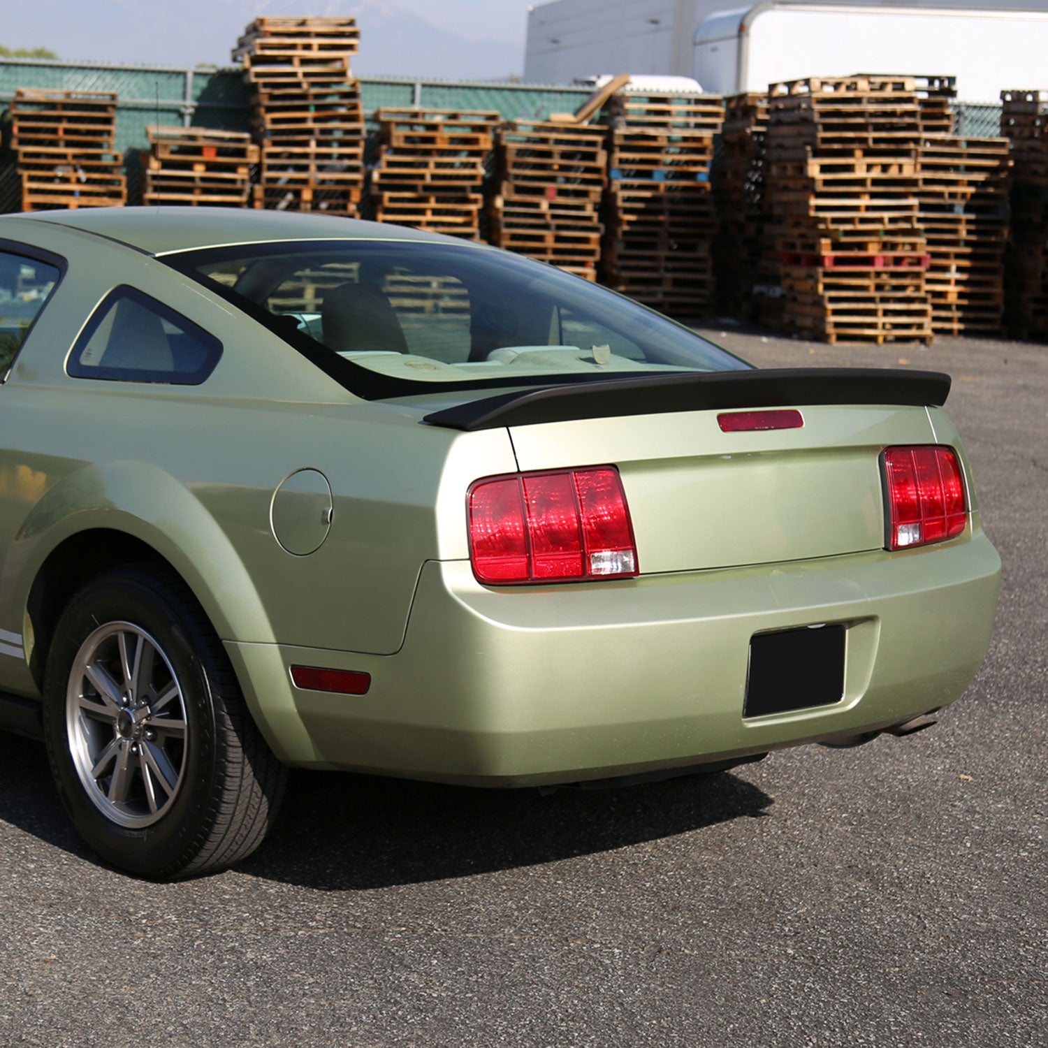 2005-2009 Ford Mustang Matte Black ABS Ducktail Style Rear Spoiler