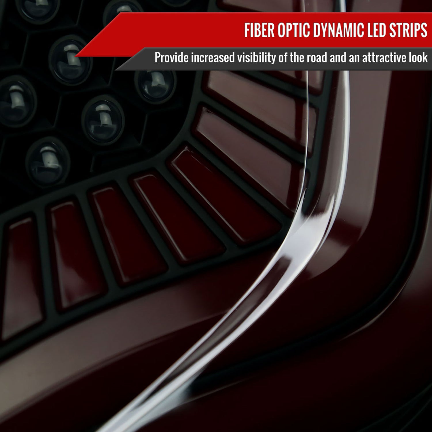 2017-2021 Honda Civic Hatchback LED Sequential Signal Tail Lights Black/Smoke