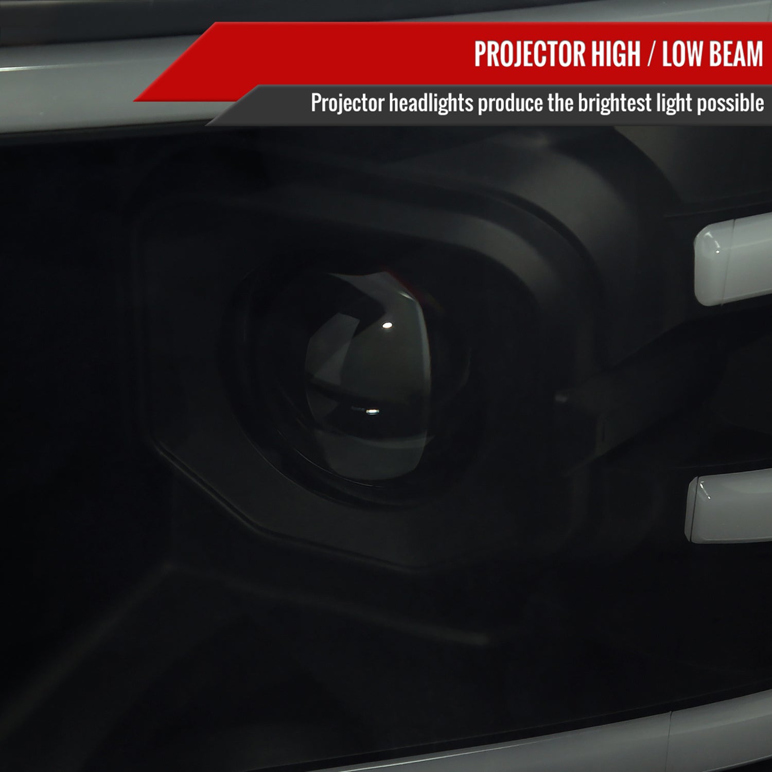 2009-2014 Ford F-150 Sequential LED Turn Signal Projector Headlights Smoke