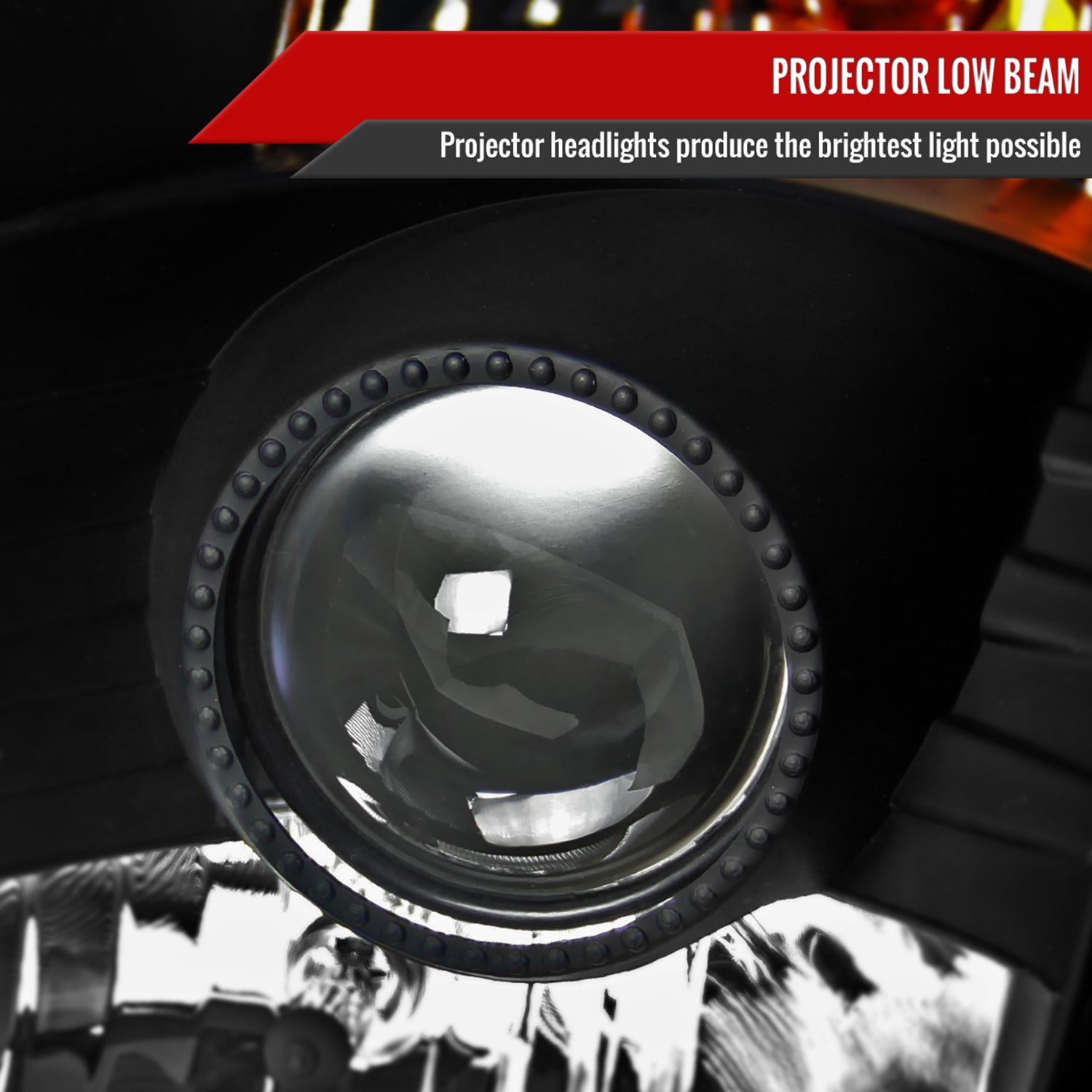 2003-2005 Nissan 350Z Projector Headlights Matte Black Housing/Clear Lens