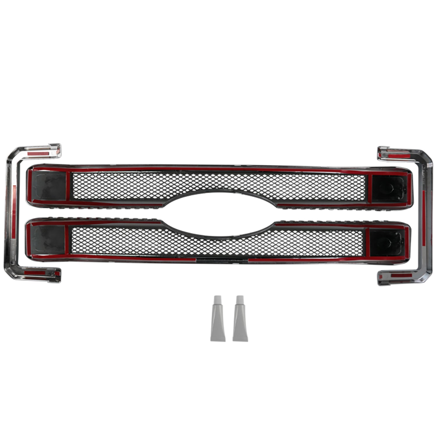 2011-2016 Ford F-250/350/450/550 SuperDuty Platinum Chrome ABS Grille Overlay