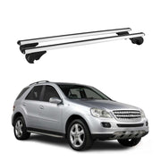 2012-2015 Mercedes ML Class W166 Roof Rack Cross Bars Silver