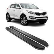 2011-2016 Kia Sportage Running Boards Side Steps Black