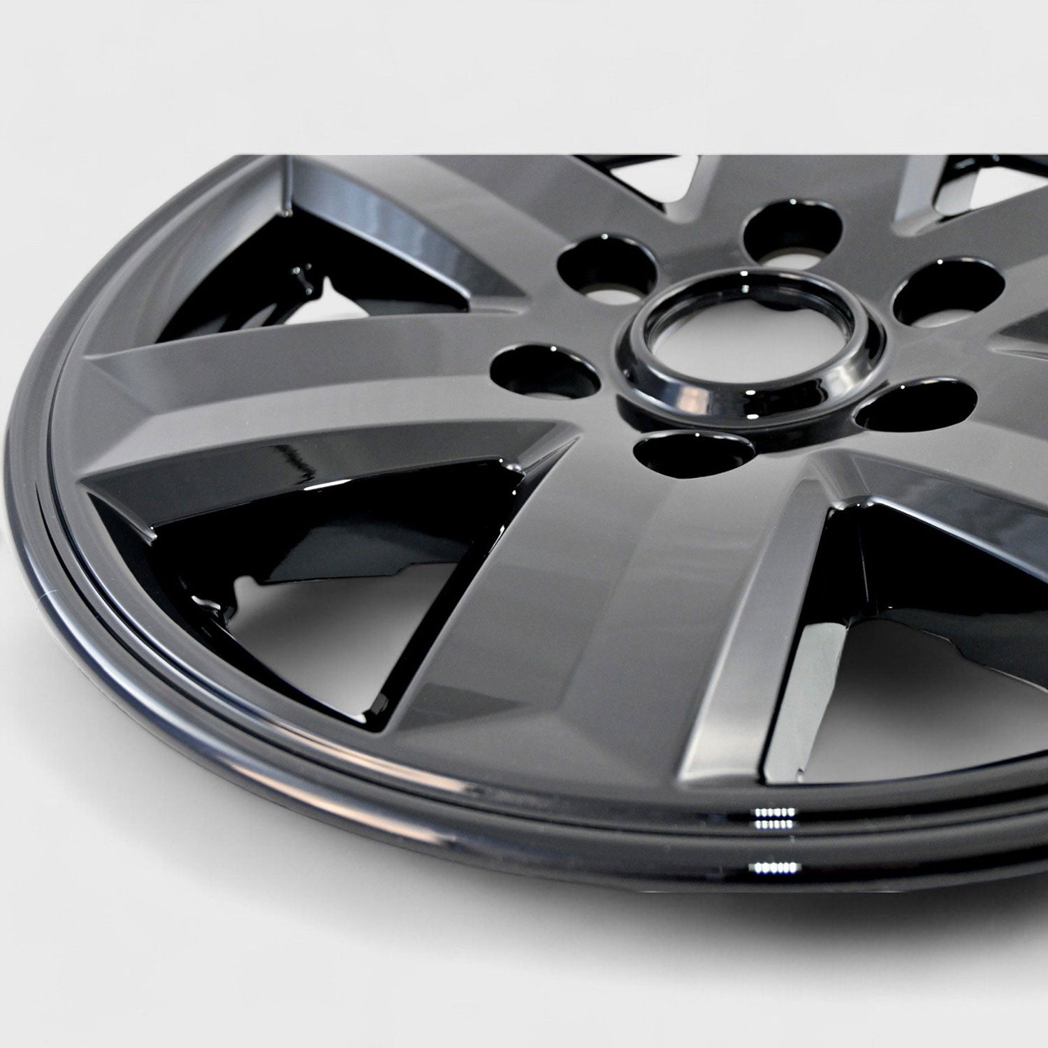 2021-2025 Ford F-150 Wheel Cover Hubcaps Set Gloss Black 8Pcs ABS Plastic