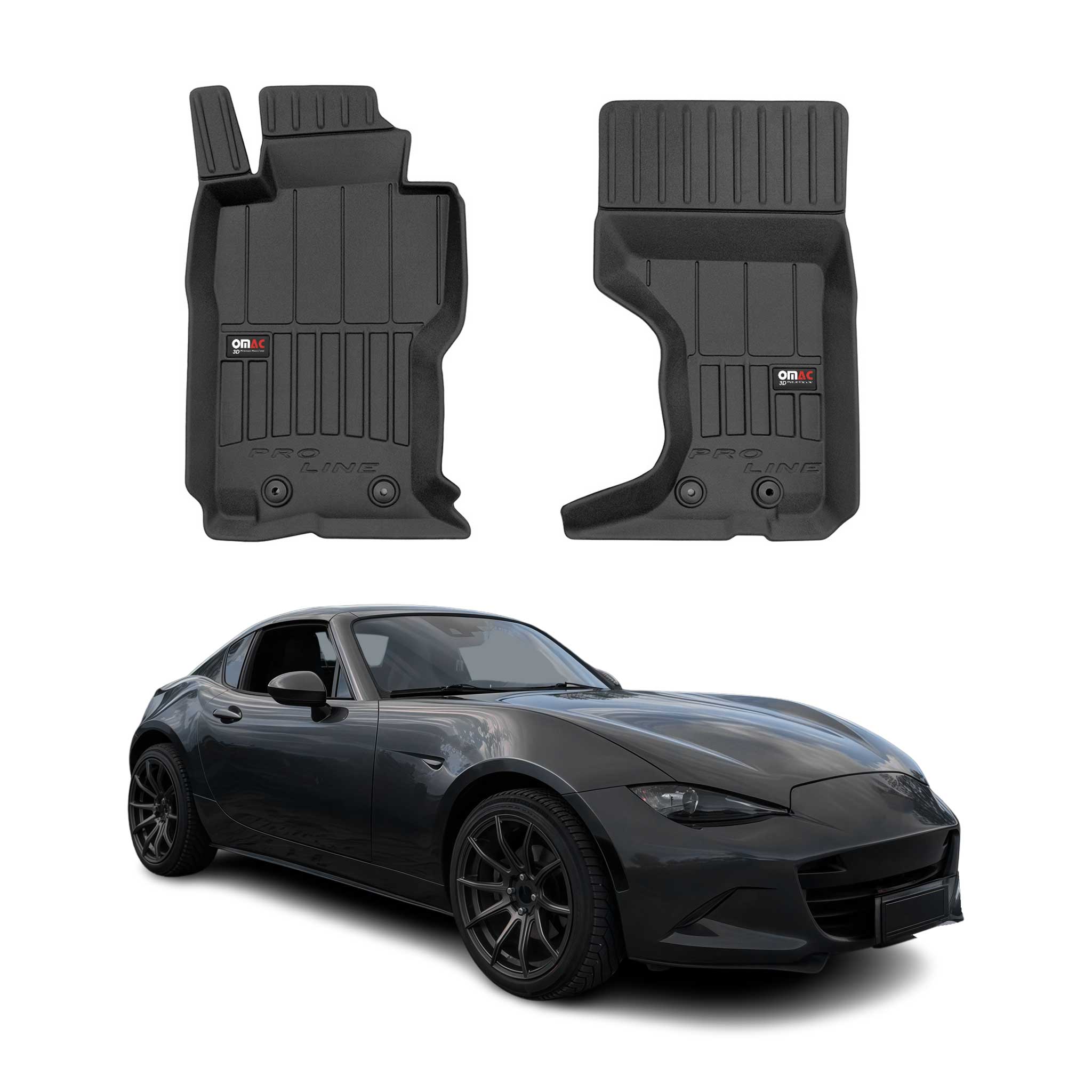 2016-2023 Mazda MX-5 Miata Premium Floor Mats Liners Full Set All Weather Heavy Duty
