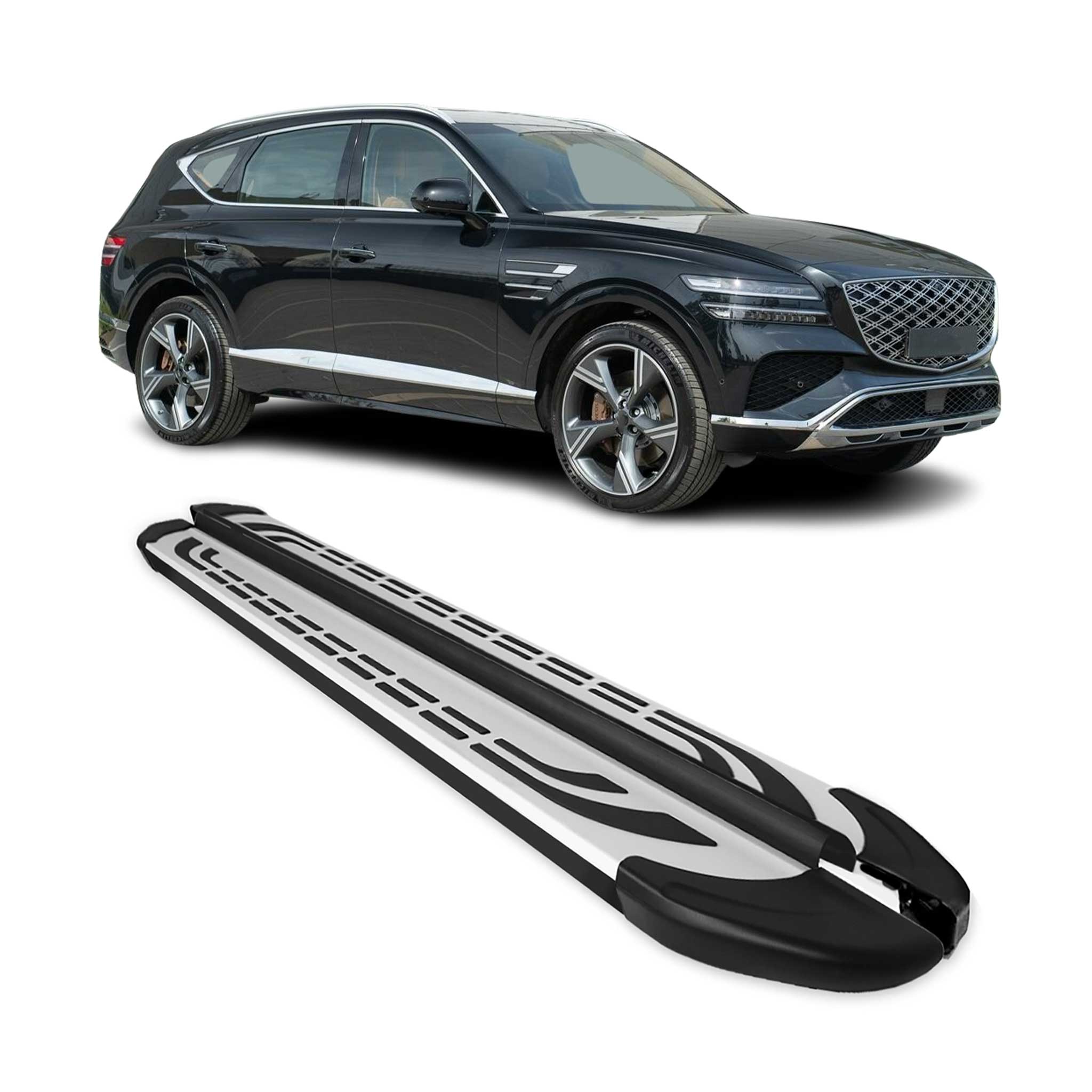 2021-2026 Genesis GV80 Nerf Bar Side Step Running Boards Alu 2x