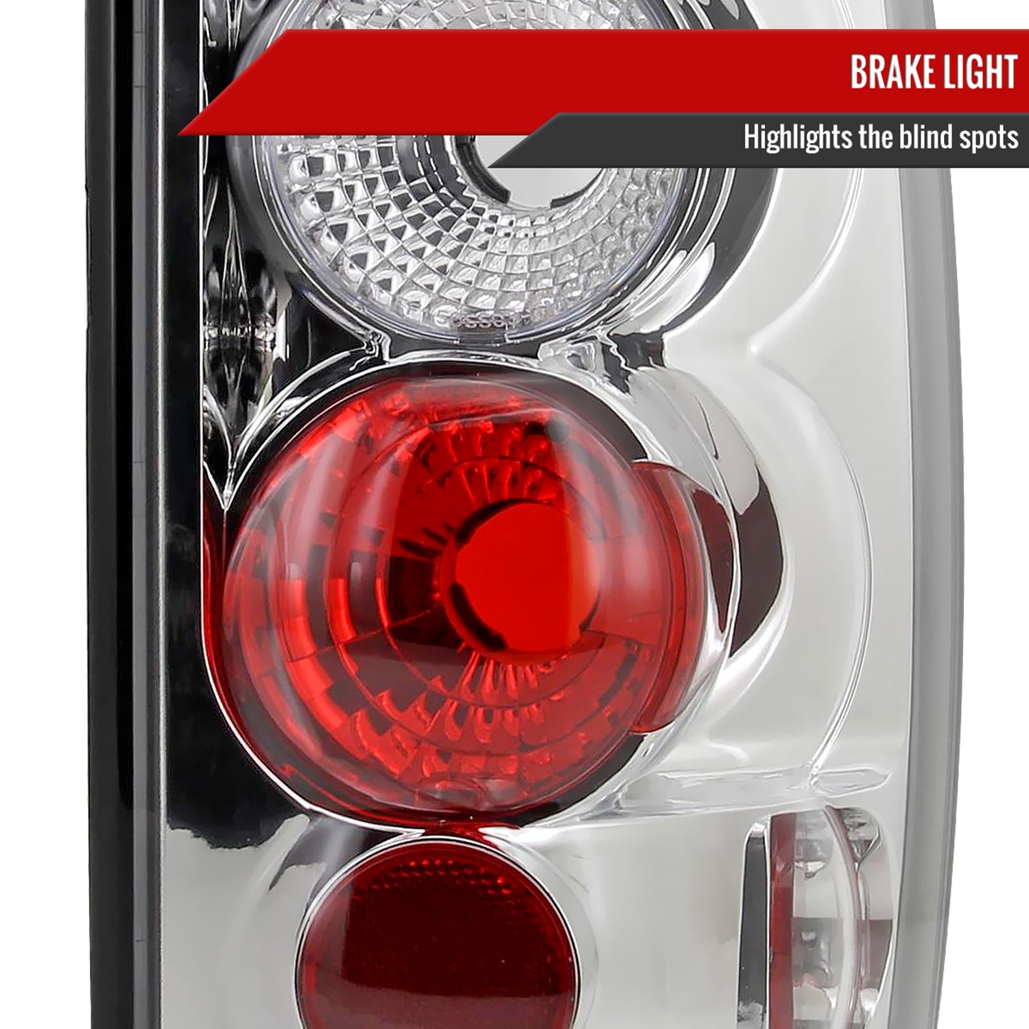2000-2006 Chevy GMC Tahoe/Yukon/Suburban Tail Lights Chrome/Clear Lens