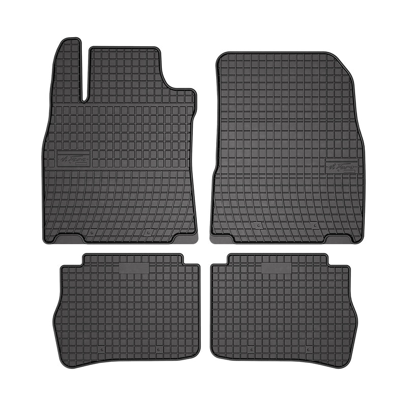 2004-2012 Nissan Versa Floor Mats Liners Full Set All Weather Rubber Black