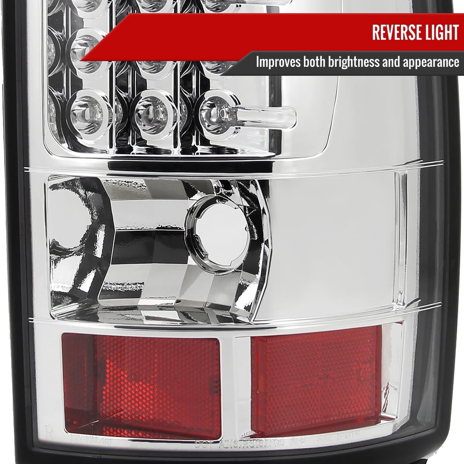 2000-2006 Chevy Suburban/Tahoe GMC Yukon/Yukon XL LED Tail Lights Chrome/Clear