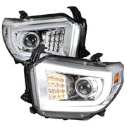 2014-2021 Toyota Tundra LED CBar Projector Headlights Signal Lights Chrome