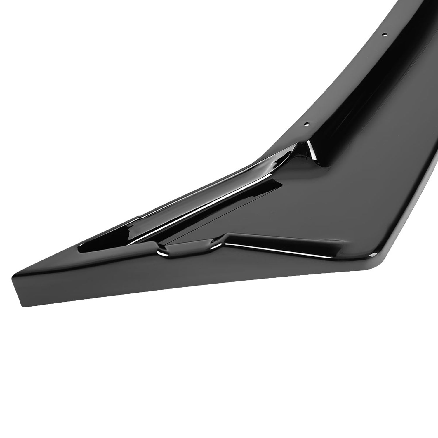 2019-2021 Honda Civic Sedan Glossy Black 3Pcs Front Bumper Lip Set