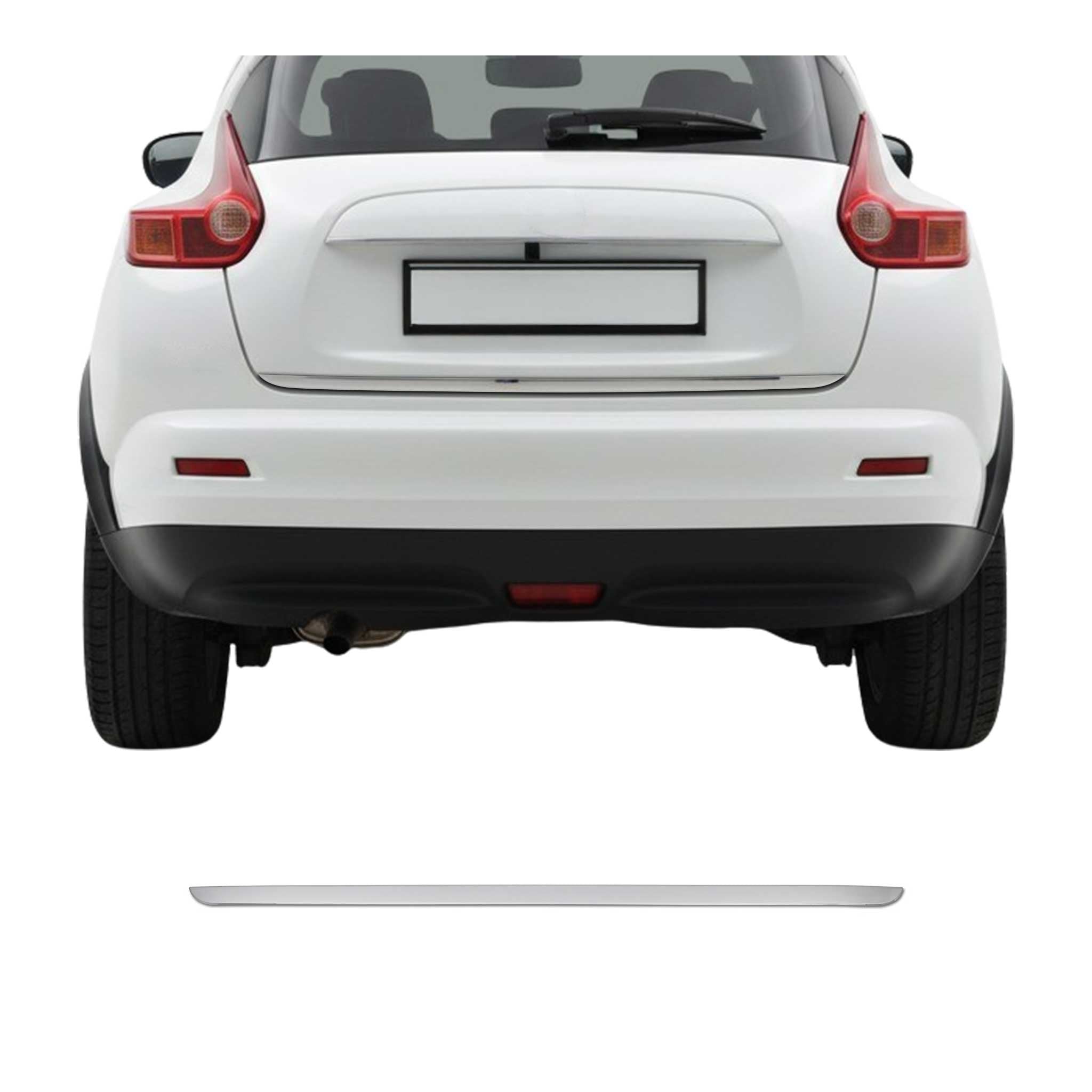 2011-2017 Nissan Juke Rear Trunk Molding Trim Stainless Steel Silver 1Pc