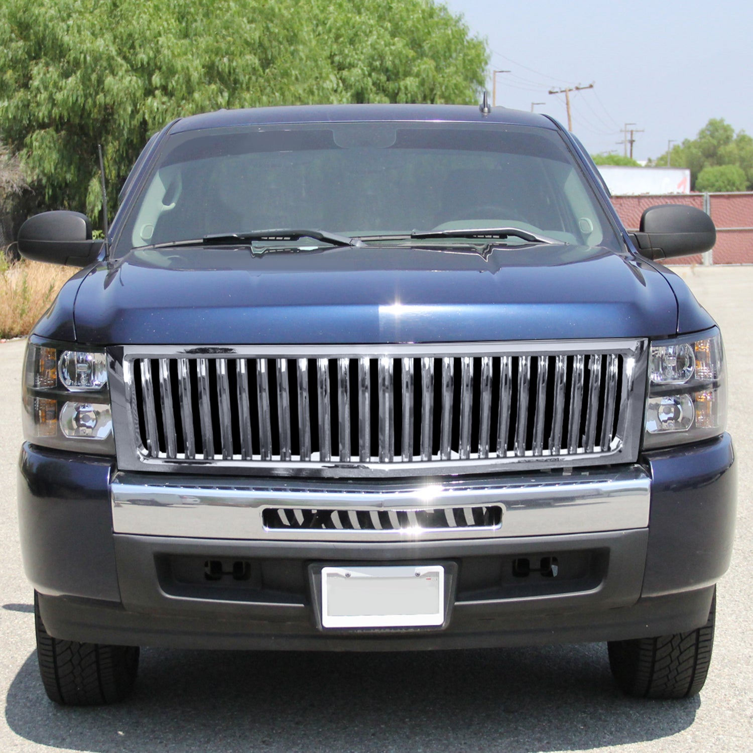 2007-2013 Chevrolet Silverado 1500 Chrome ABS Vertical Grille