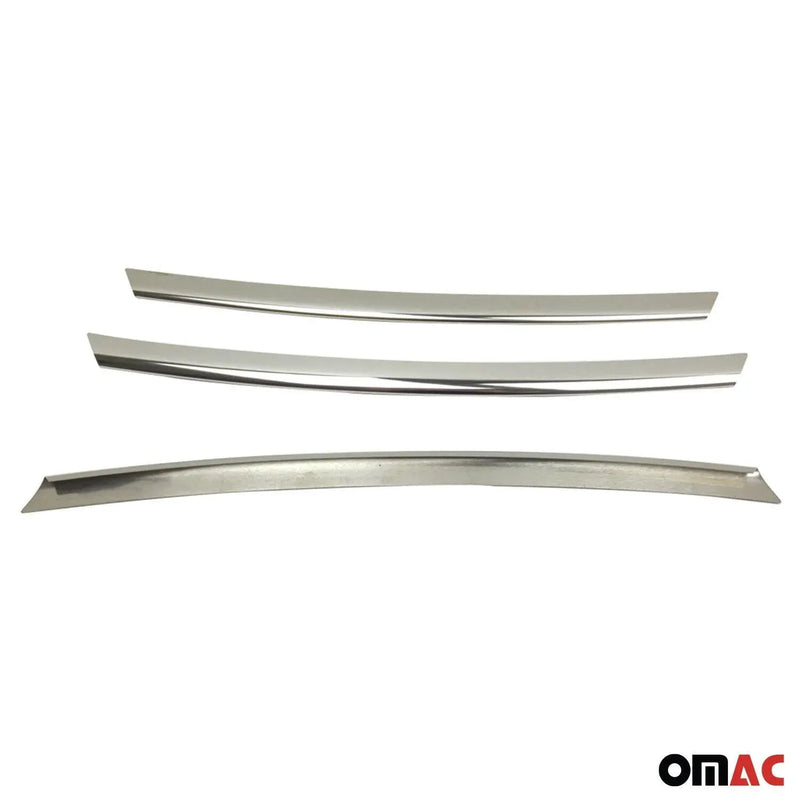 Front Bumper Grill Trim Molding for Hyundai Veloster 2012-2017 Steel Silver 3Pcs - OMAC USA