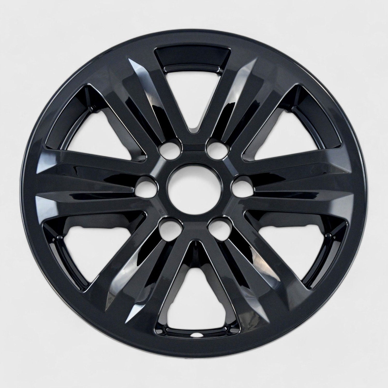 2015-2020 Ford F-150 Wheel Cover Hubcaps Set 17" Gloss Black 8Pcs ABS Plastic