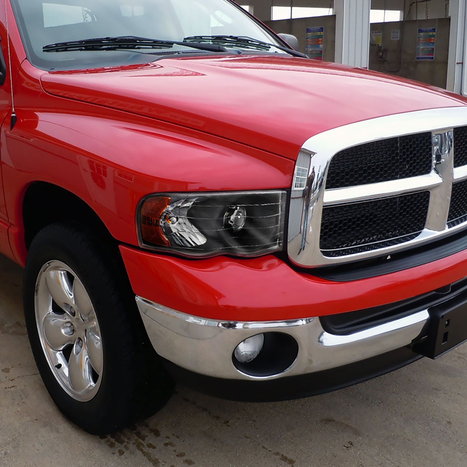 2002-2005 Dodge RAM 1500/ 03-2005 RAM 2500 3500 Headlights Amber Reflectors