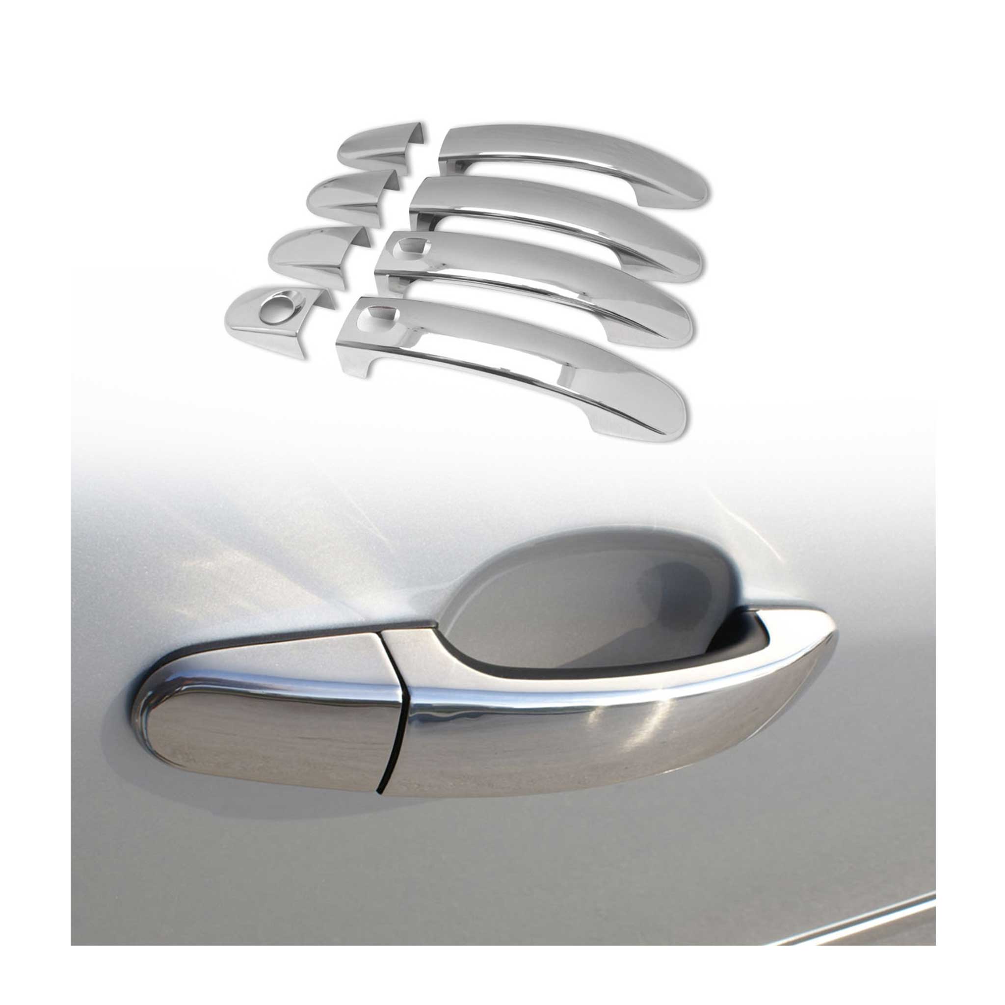 2014-2019 Ford Transit Connect Car Door Handle Cover Protector Stainless Steel Chrome 8 Pcs