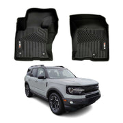 2021-2025 Ford Bronco Sport Premium Floor Mats Liners First Row Front