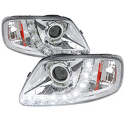 1997-2004 Ford F-150 / 1997-2002 Expedition Projector Headlights SMD LED Chrome