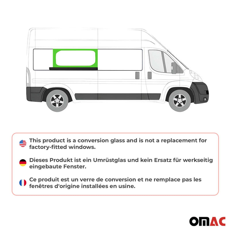 2014-2025 RAM ProMaster Window Glass Middle Right Side Sliding Door L3 L4