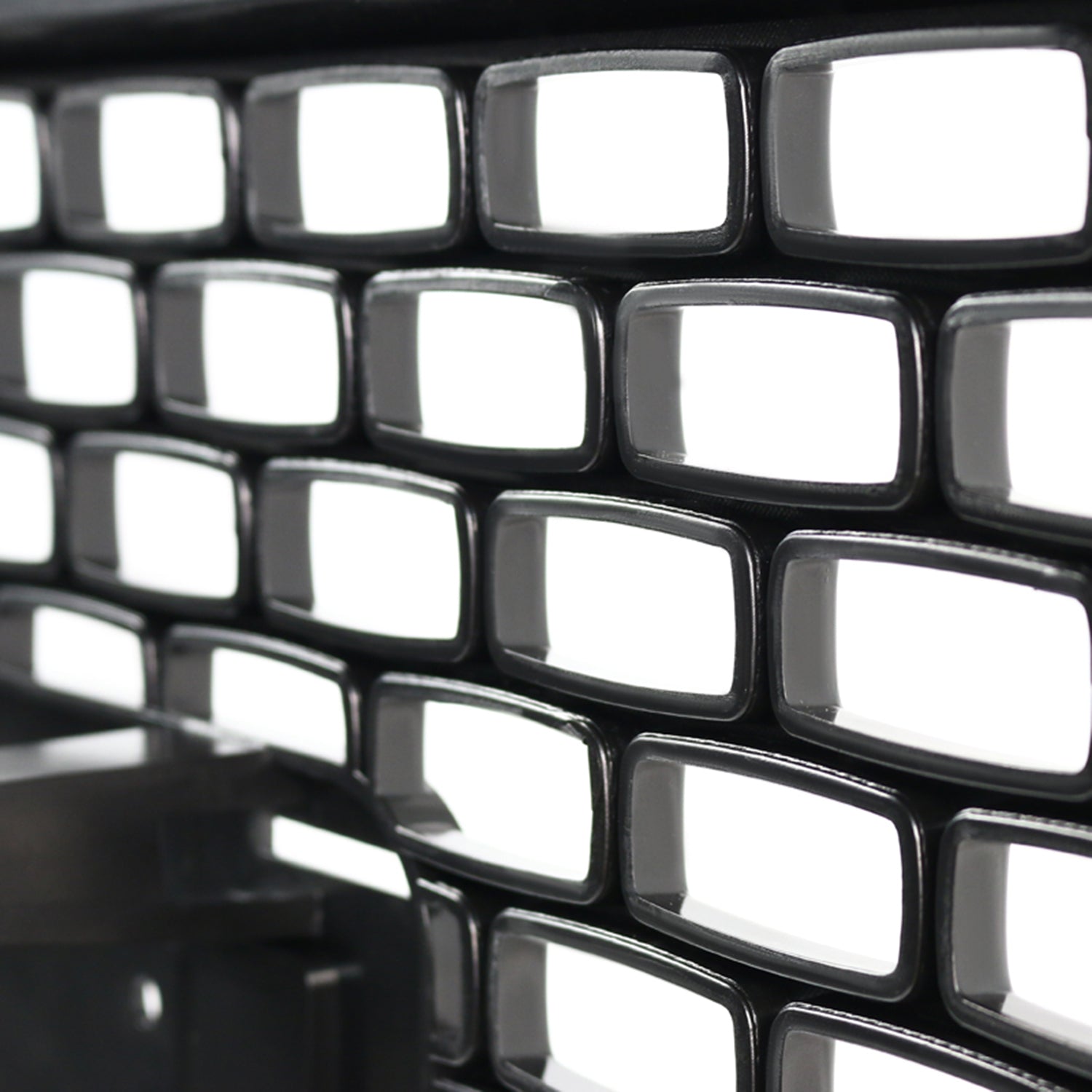 2014-2015 GMC Sierra 1500 Glossy Black ABS Denali Style Square Mesh Grille