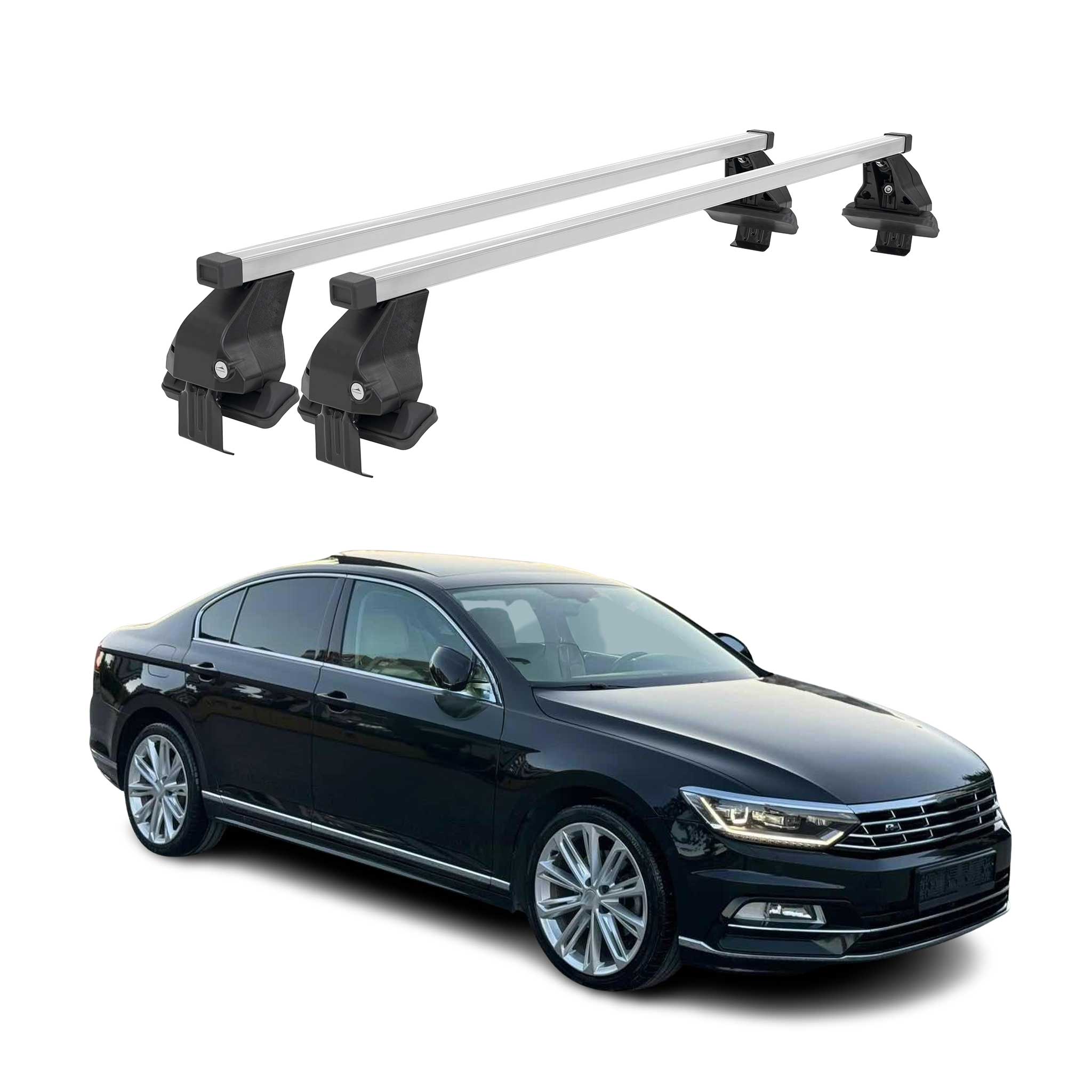 2015-2022 VW Passat B8 Roof Rack Cross Bars Silver