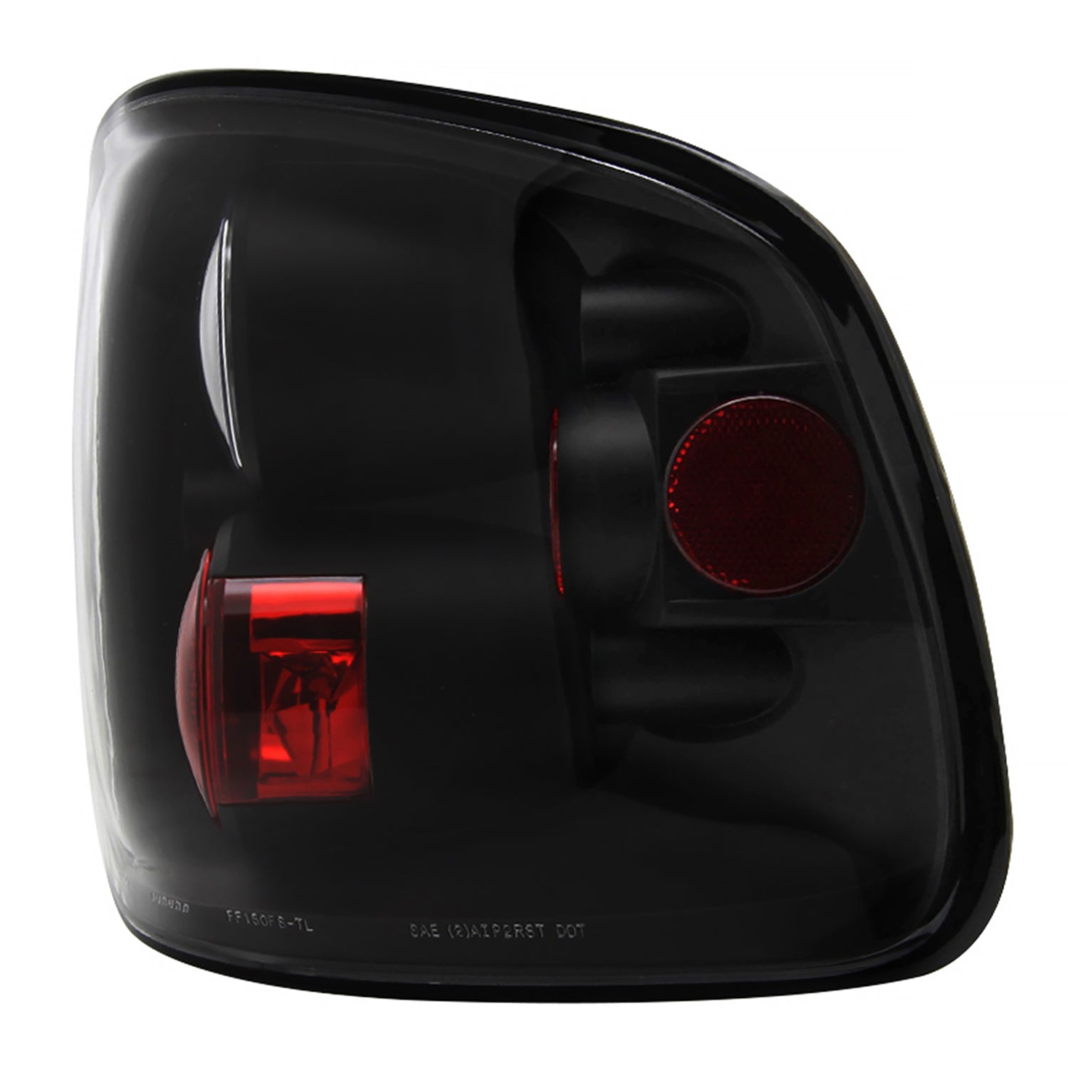 1997-2004 Ford F-150 Flareside Tail Lights Matte Black Housing/Clear Lens