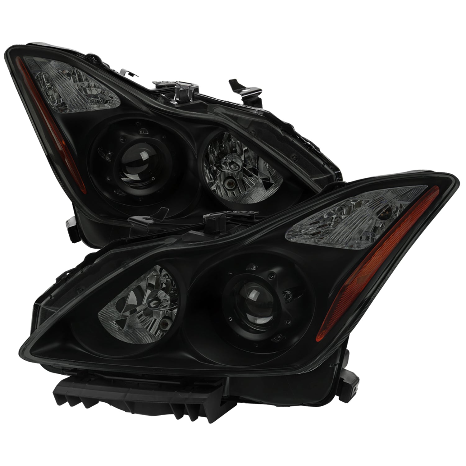 2008-2013 Infiniti G37/2014-2015 Q60 Factory Style Headlights Matte Black Smoke