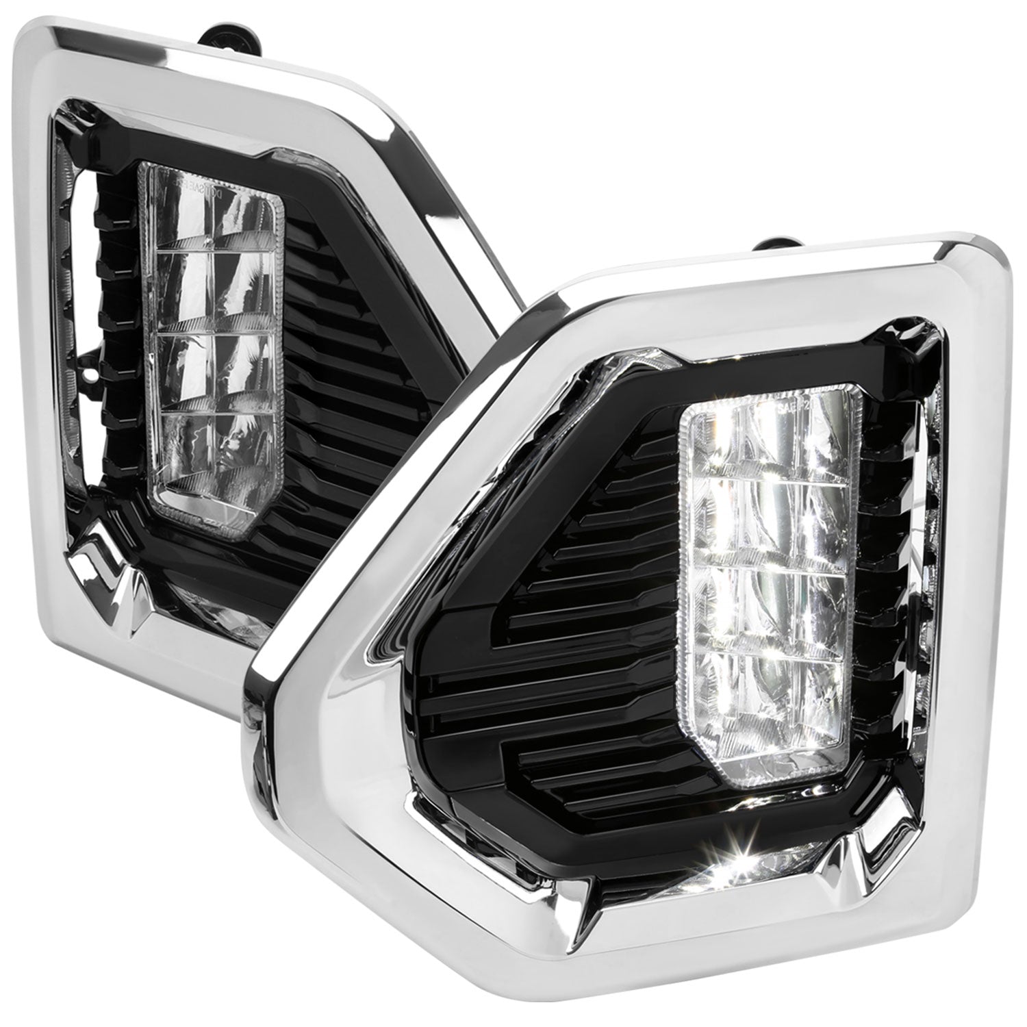 2019-2021 GMC Sierra 1500 Denali/SLT/AT4 Switchback LED Fog Lights Kit Chrome