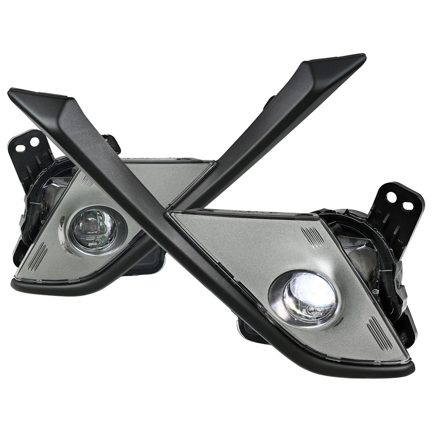 2016-2018 Mazda CX-3 SMD LED Projector Fog Lights Kit Chrome/Clear Lens