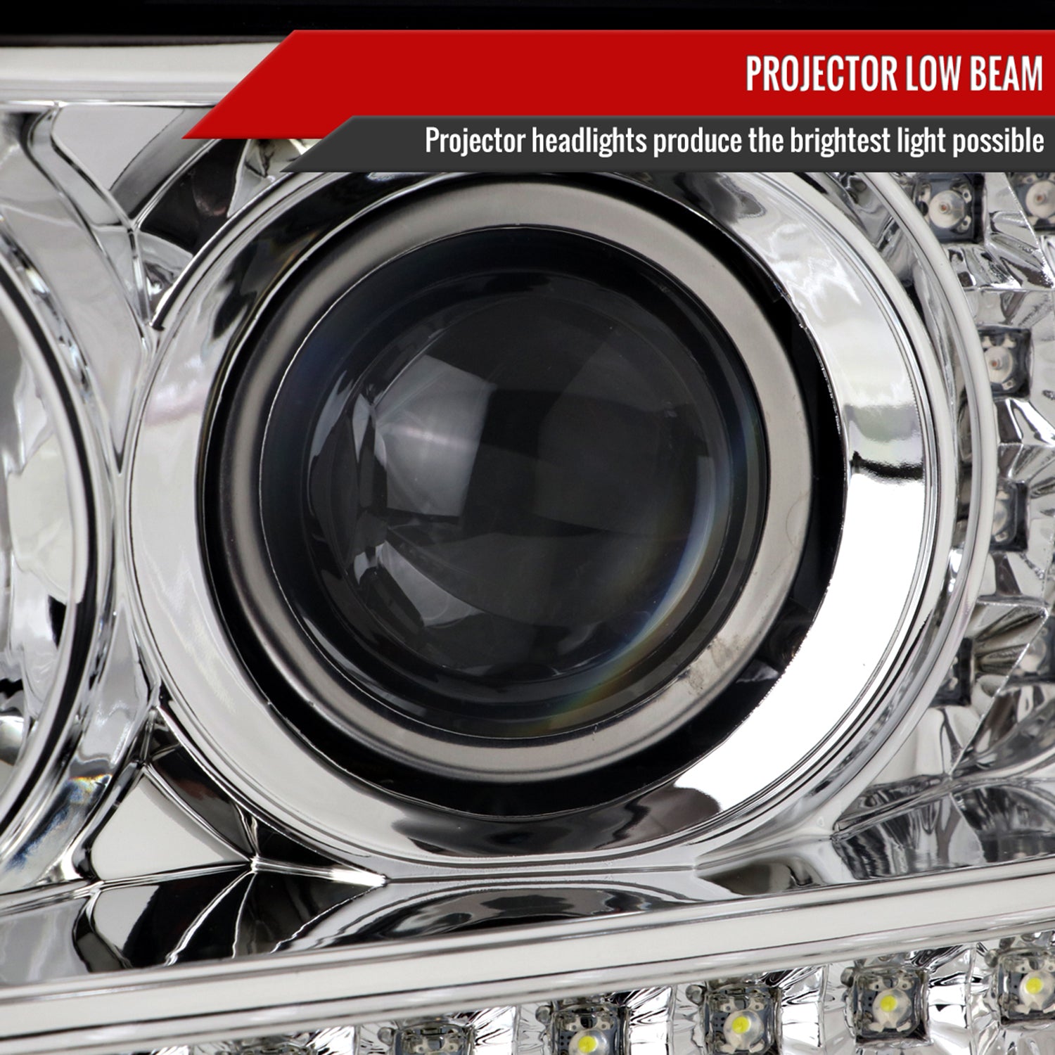 2001-2011 Ford Ranger Projector Headlights LED Light&LED Signal Lights Chrome