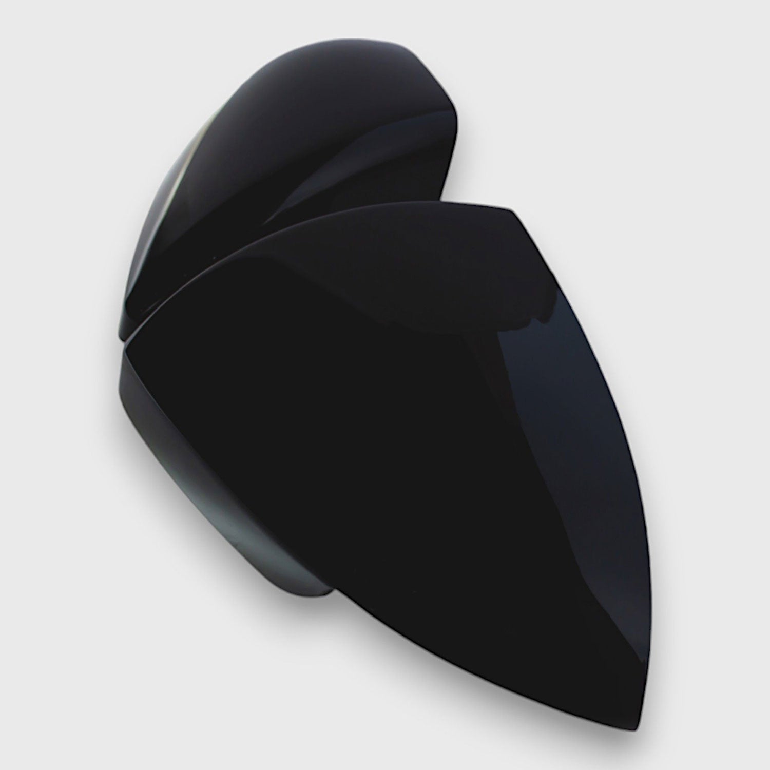 2016-2021 Hyundai Elantra Mirror Cover Caps Gloss Black 2Pcs ABS Plastic