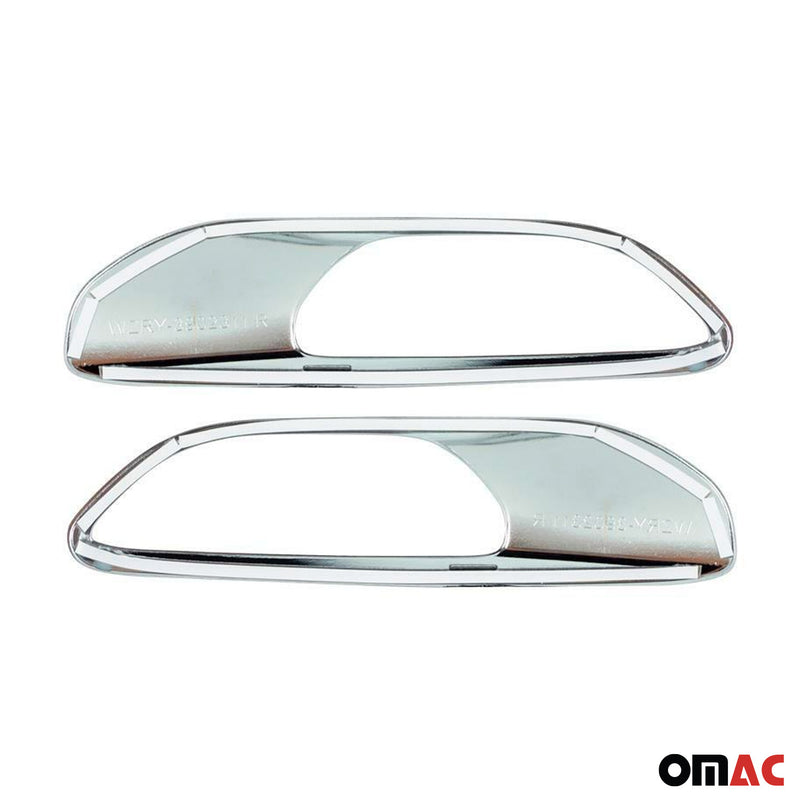 2015-2018 Jeep Renegade Headlight Trim Bottom Chrome ABS 2Pcs