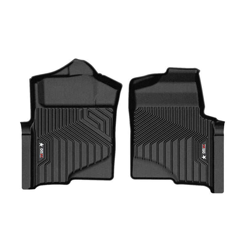 2010-2014 Ford F-150 Premium Floor Mats Liners First Row Set Black