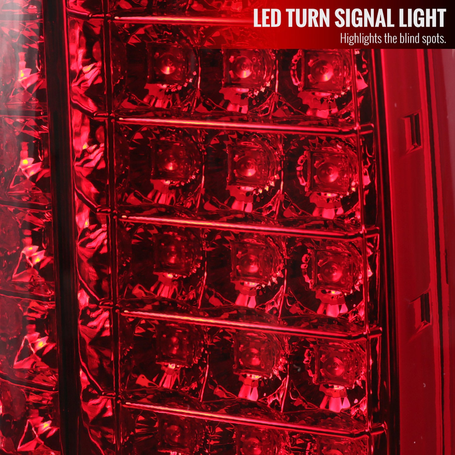 2014-2018 GMC Sierra 1500/2500HD/3500HD LED Tail Lights Chrome/Red Lens