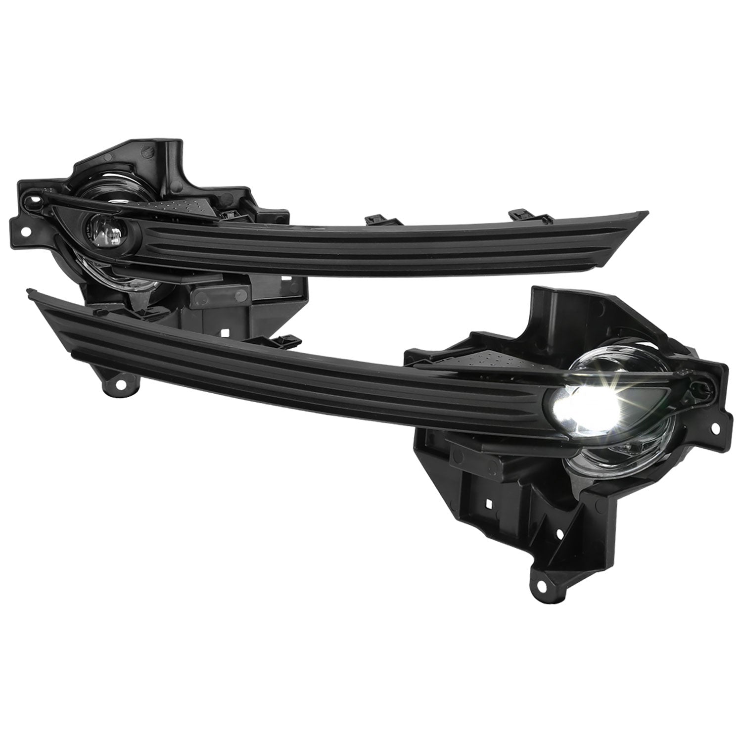 2017-2019 Mazda CX-5 LED Fog Lights Kit Chrome Housing/Clear Lens