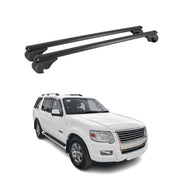 Lockable Roof Racks Cross Bars Carrier for Ford Explorer 2006-2010 TÜV Black 2x