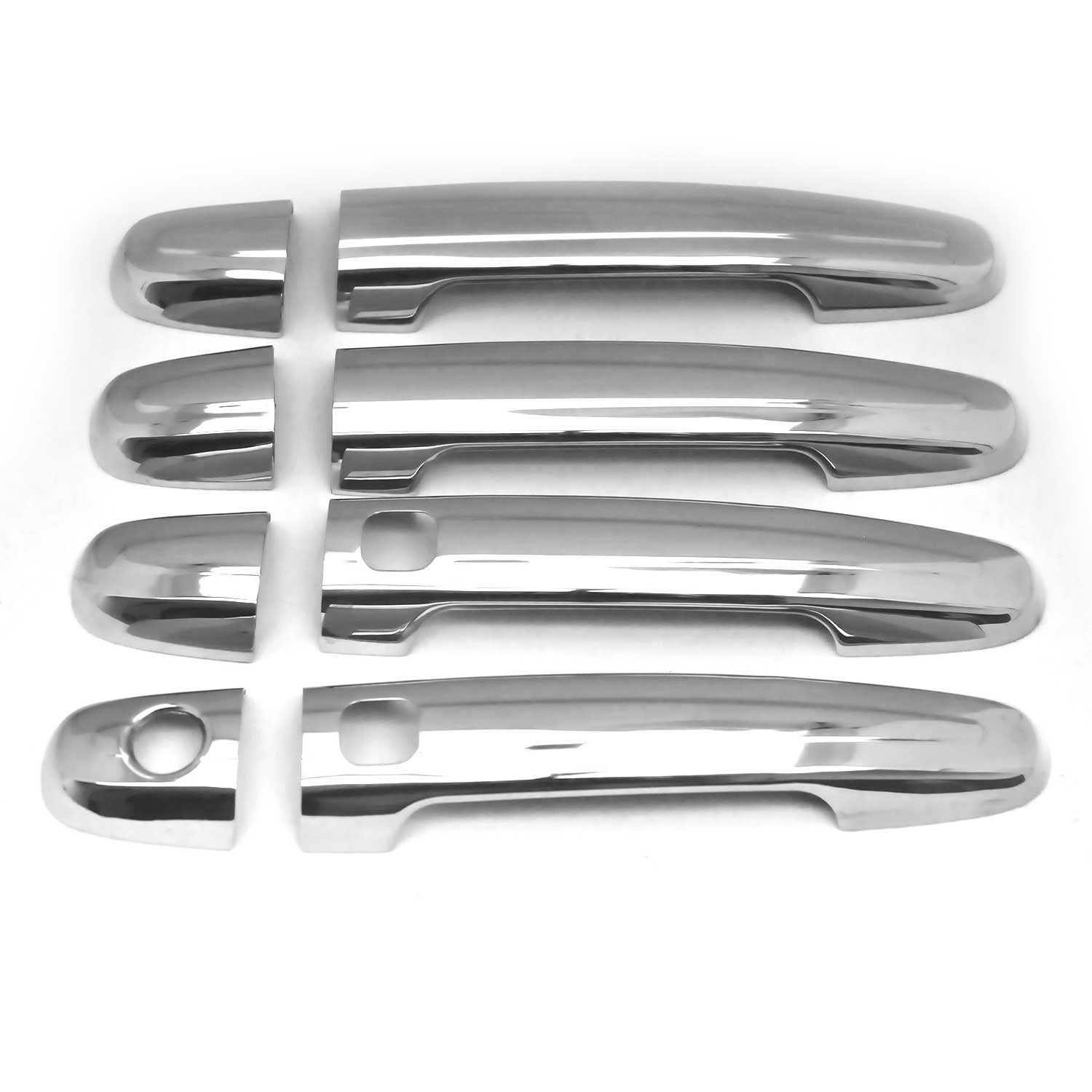 2008-2013 Toyota Highlander Door Handle Cover Protector S.Steel Chrome 8Pcs