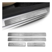 2004-2015 Nissan Armada Door Sill Scuff Plate Scratch Protector Exclusive Stainless Steel Silver 4Pcs