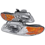 1996-2000 Dodge Caravan / Voyager Town & Country Crystal Headlights Chrome