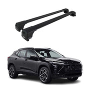 2024-2025 Chevrolet Trax Roof Rack Cross Bars Luggage Carrier Alu Black 2Pcs