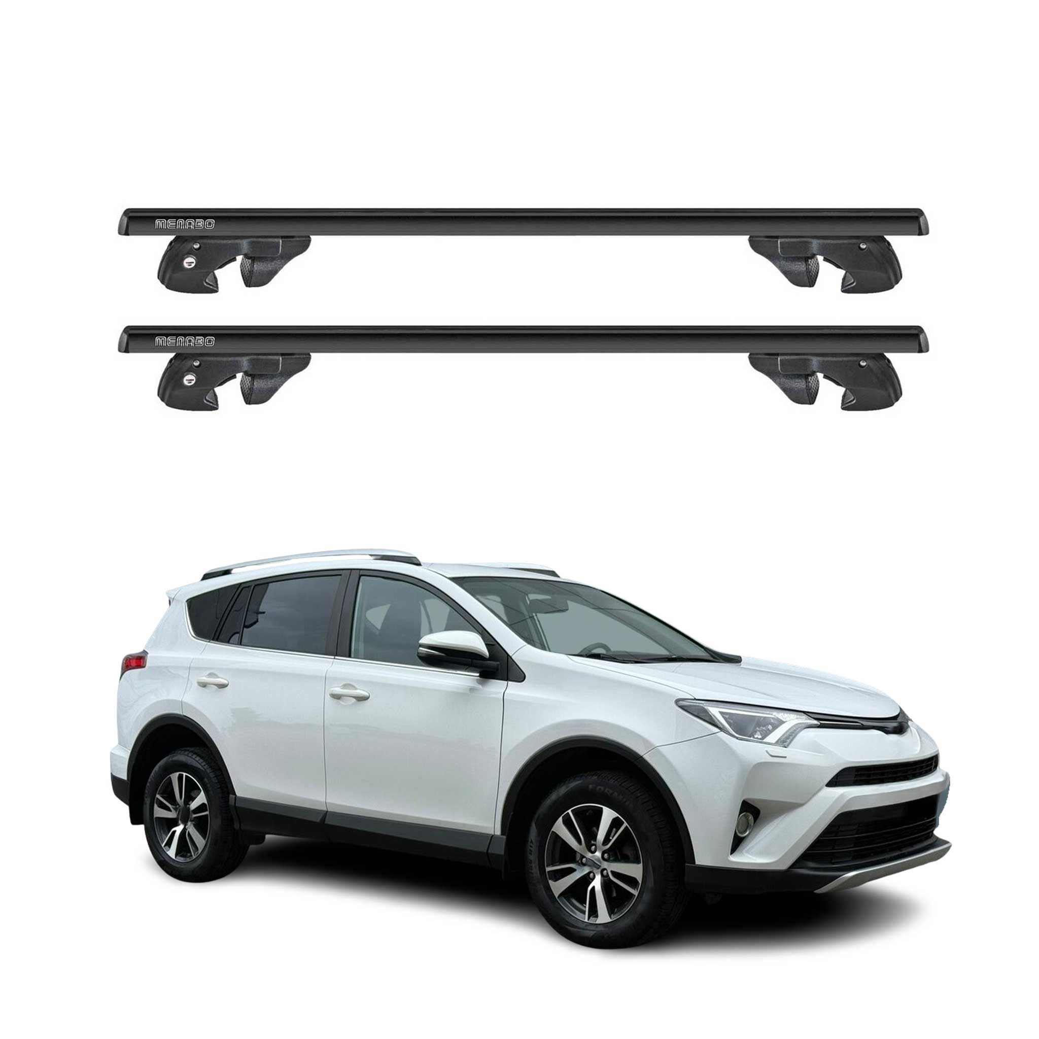 2013-2018 Toyota RAV4 Roof Rack Cross Bars Black