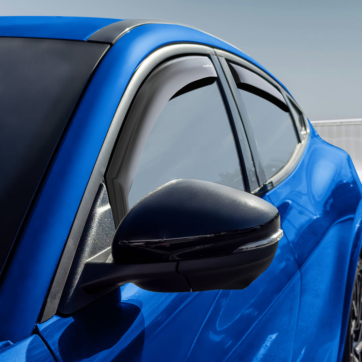 Goodyear Wind Deflectors for Ford Mustang Mach-E 2021-2026 In-channel Smoke 4Pcs