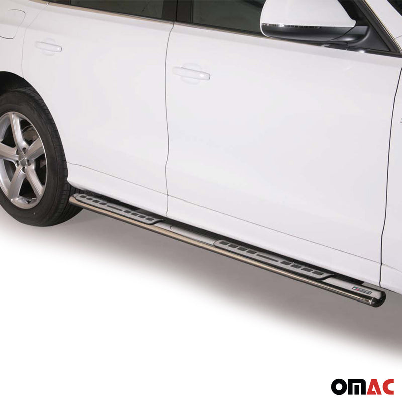 2007-2015 Audi Q7 Running Boards Side Steps Silver